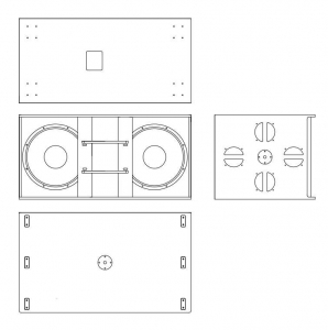 SPEAKER QPRO SUBWOOFER PASSIVE B218